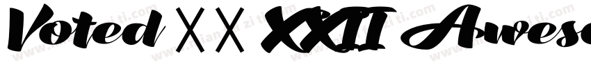 Voted 重置 XXII AwesomeScript字体转换